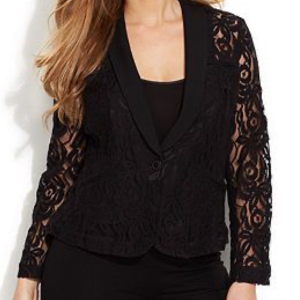Lace blazer